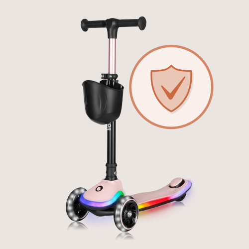 Beleuchtete Räder beim Balance-Scooter